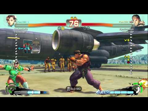 Ryukichikun [Ryu] vs TAKAHOKO [Chun] SSF4 Japanese Online Ranked Matches - TRUE-HD