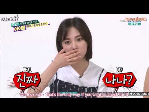 [ENG] 150909 MBCevery1 Weekly Idol - Hayoung, Mina, N MC Cut
