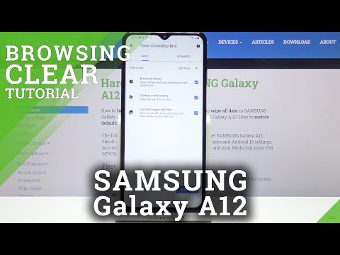 How to Clear Browsing Data in SAMSUNG Galaxy A12 – Browser Settings