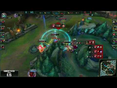 Epic Zoe Triple Kill - IG vs VG LPL Summer 2018 Week 9 Day 6