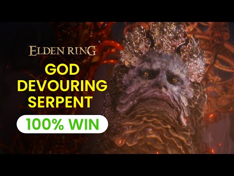 The best trick to beat the God Devouring Serpent (100% Win) | Elden Ring Boss Guide