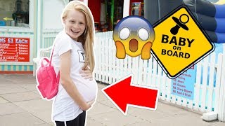 13 YEAR OLD WEARS PREGNANCY BUMP FOR A DAY! 🤰😱