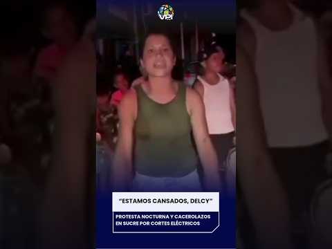 Protesta nocturna y cacerolazos  en Sucre por cortes eléctricos