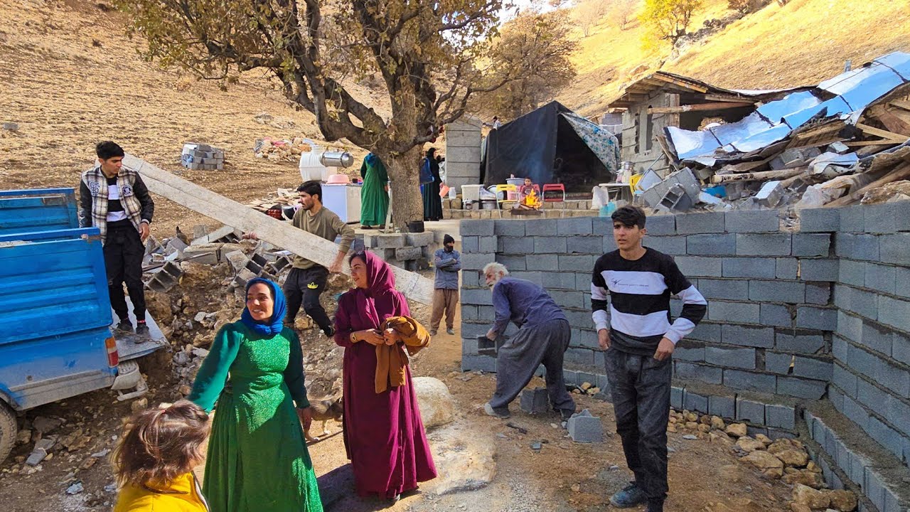 🧱👷Amir and Family: Battling the Elements to Complete Their Rural Home