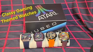 Gaming Themed Watches by Nubeo (Atari Asteroids and Space Invaders)