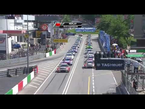 Big crash in the streets of Vila Real Portugal -WTCR Race 1-