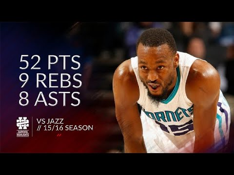 Kemba Walker 52 pts 9 rebs 8 asts vs Jazz 15/16 season