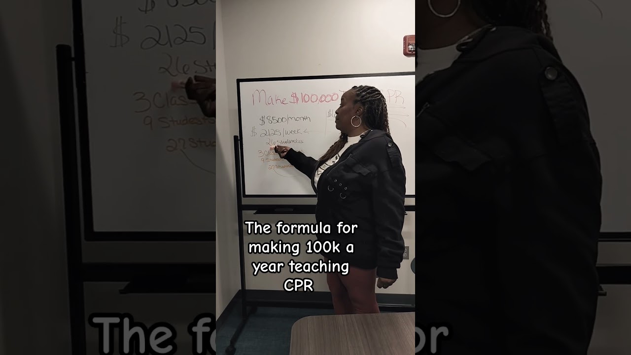 Become a CPR Instructor and make 100k a year! #2024 #money #goals  #entrepreneur #selfemployed