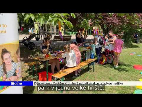 Dětský den nabídl atrakce i sladkou nadílku, náhled videosekvence