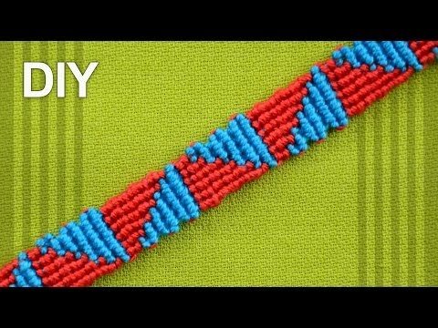 Heart Friendship Bracelet for Valentines Day DIY Tutorial