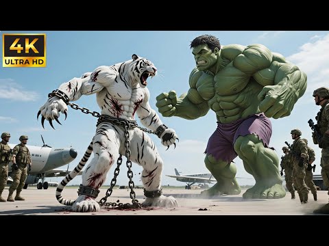 Hulk vs White Tiger Man: The Battle Begins on a Military Cargo Plane Above Rome