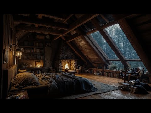 Rainy Attic Retreat – Peaceful Rain Sounds for Deep Sleep and Calm Focus