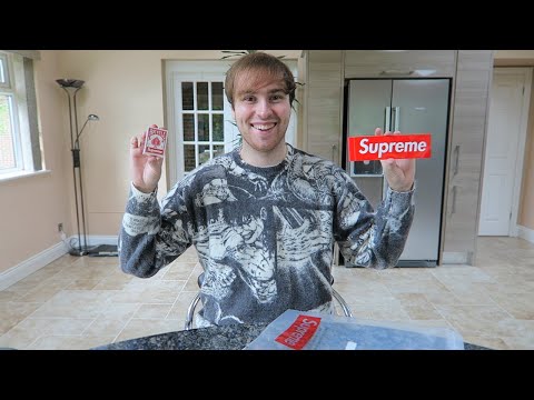 Supreme FW21 Week 4 - The Crow Sweater Unboxing