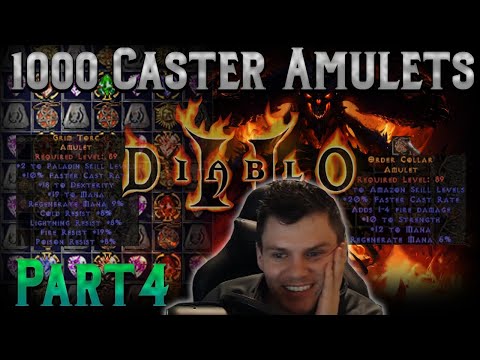 1000 Caster Amulets Part 4 - Crafting really sucks sometimes in Diablo 2... lol