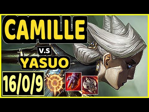 MAGIFELIX (CAMILLE) vs YASUO - 16/0/9 KDA MID CHALLENGER GAMEPLAY - EUW