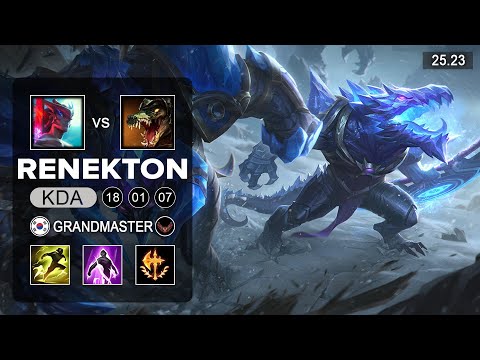 Renekton vs Yone Top - KR Grandmaster - Patch 25.23 Season 15