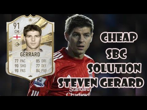 STEVEN GERARD PRIME ICON CHEAPEST SBC SOLUTION | FIFA 23