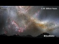 Future night sky after Milky Way and Andromeda merge