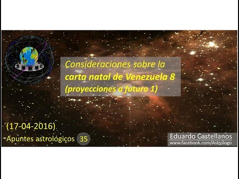 Apuntes astrológicos 35 (17 04 2016) - Carta natal de Venezuela 8 (proyecciones a futuro 1)