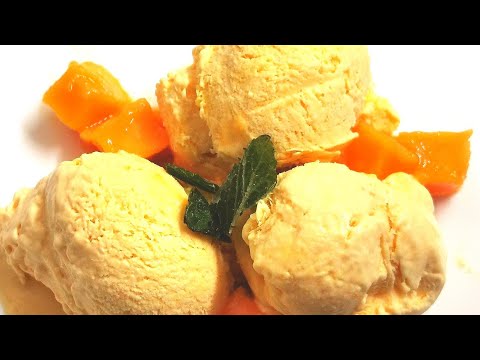 Mango Ice cream Recipe (Only 3 Ingredients) |Homemade Mango Ice cream | No eggs