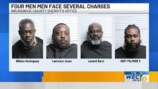 Four arrested in Brunswick County cocaine trafficking investigation