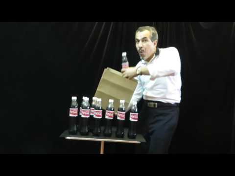 APPEARING TWELVE COKE BOTTLES FROM AN EMPTY BAG - DAYTONA MAGIC
