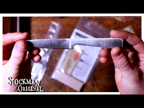 Easy Knife Kit Assembly / Early American Coffin Handle (Missouri River Brand -- Crazy Crow Trading)