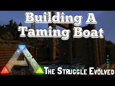 Ark: how to build a taming raft (Xbox one) - aka taming boat.