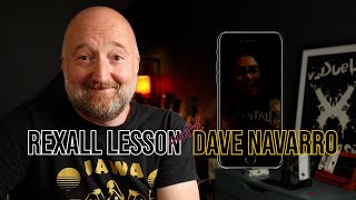 Dave Navarro Teaches Me How To Play "Rexall" | Guitar Lesson