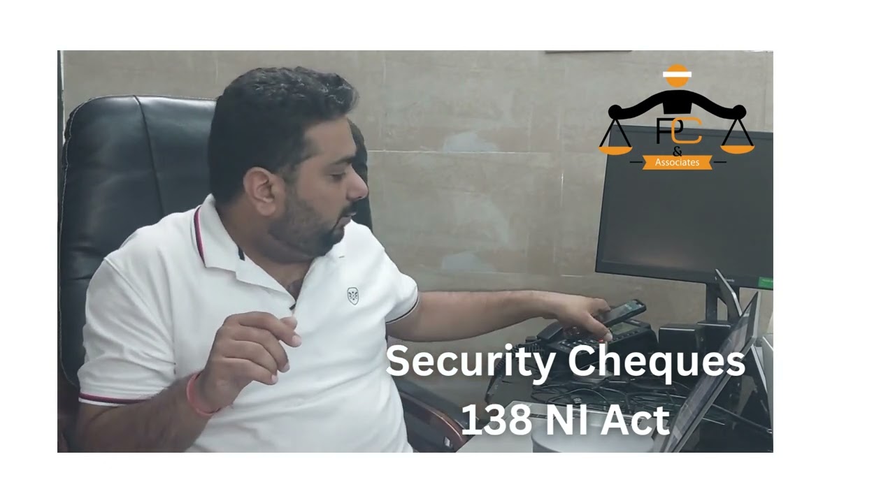 Security cheques in 138 NI Act