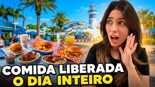 O PLANO DE ALIMENTAÇÃO DO SEAWORLD VALE A PENA? (COMEMOS EM TODOS OS RESTAURANTES)