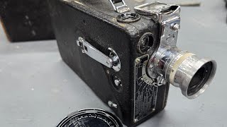 Antique Movie Camera, see how it works