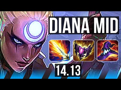 DIANA vs EZREAL (MID) | 7 solo kills, 67% winrate, 14/3/4 | VN Master | 14.13