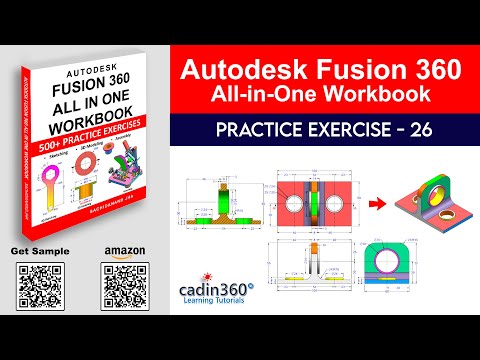 Fusion 360 Tutorial for Beginners – Exercise #26 | 3D Modeling from 2D Drawing - Day 26