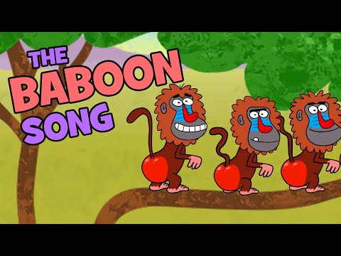 Baboon Song - monkey song bum dance for kids | Hooray Kids Songs & Nursery Rhymes - funny kids song