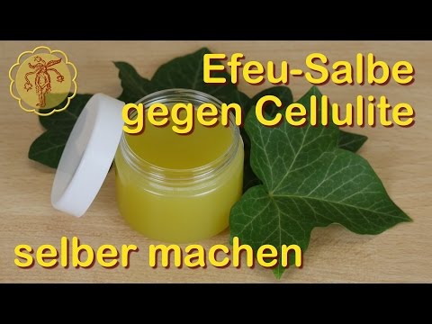 Make your own ivy ointment against cellulite (orange peel skin)