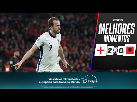 Gols e lances de Inglaterra x Albania