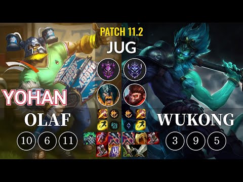 HLE yoHan Olaf vs Wukong Jungle - KR Patch 11.2
