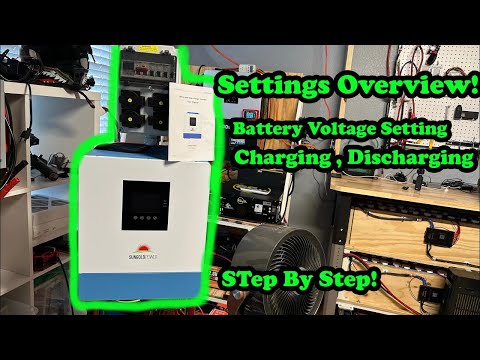 Inverter Settings For Beginners, Battery Settings Overview! Sungold Power 5000 Watt All in One