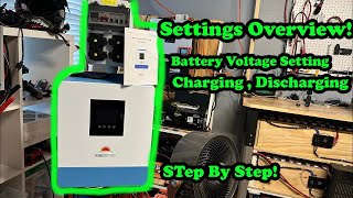 Inverter Settings For Beginners, Battery Settings Overview! Sungold Power 5000 Watt All in One
