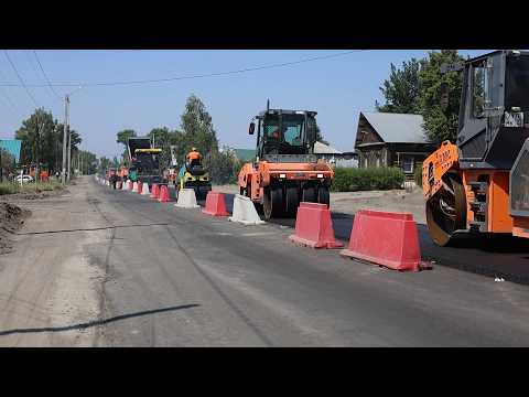 Ремонт дорог в Бийске идёт полным ходом в разных районах города (19.06.26г., Бийское телевидение)
