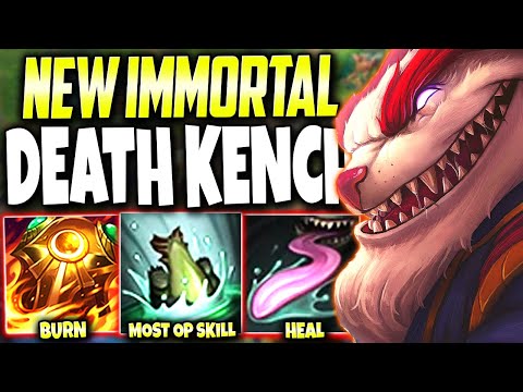 New IMMORTAL DEATH KENCH Build is here and STRONGER than ever 🔥 LoL Top Tahm Kench s11 Gameplay