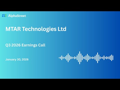 MTAR Technologies Ltd Q3 FY2025-26 Earnings Conference Call