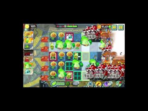 Level 223 - Terror from Tomorrow Endless - Plants vs Zombies 2 - No premium plants