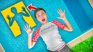 تحدي القفز على الاشكال الصعبه في المسبح????♀️????