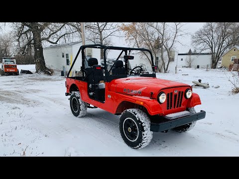 Mahindra Roxor Test of the Warn 29062 Manual Locking Hub in Snow was awesome!!