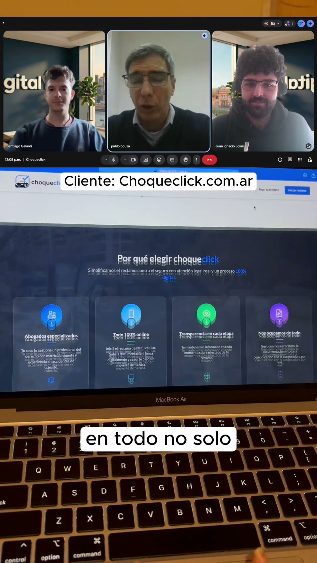 Testimonio de Choqueclick