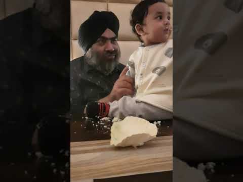 Manjot's 11 month cake cutting