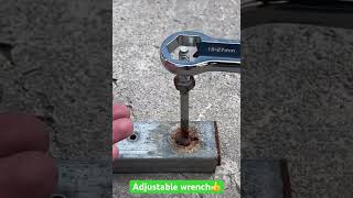 Adjustable wrench: must have tool:)