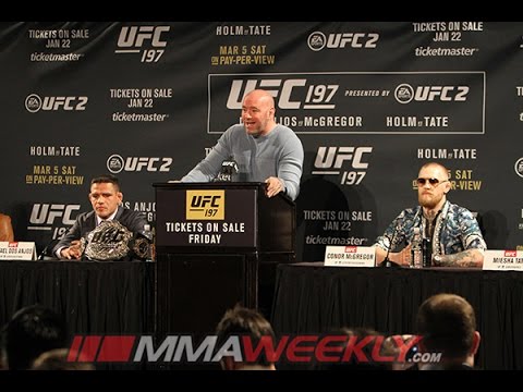 UFC 197: dos Anjos vs. McGregor Press Conference  (FULL)